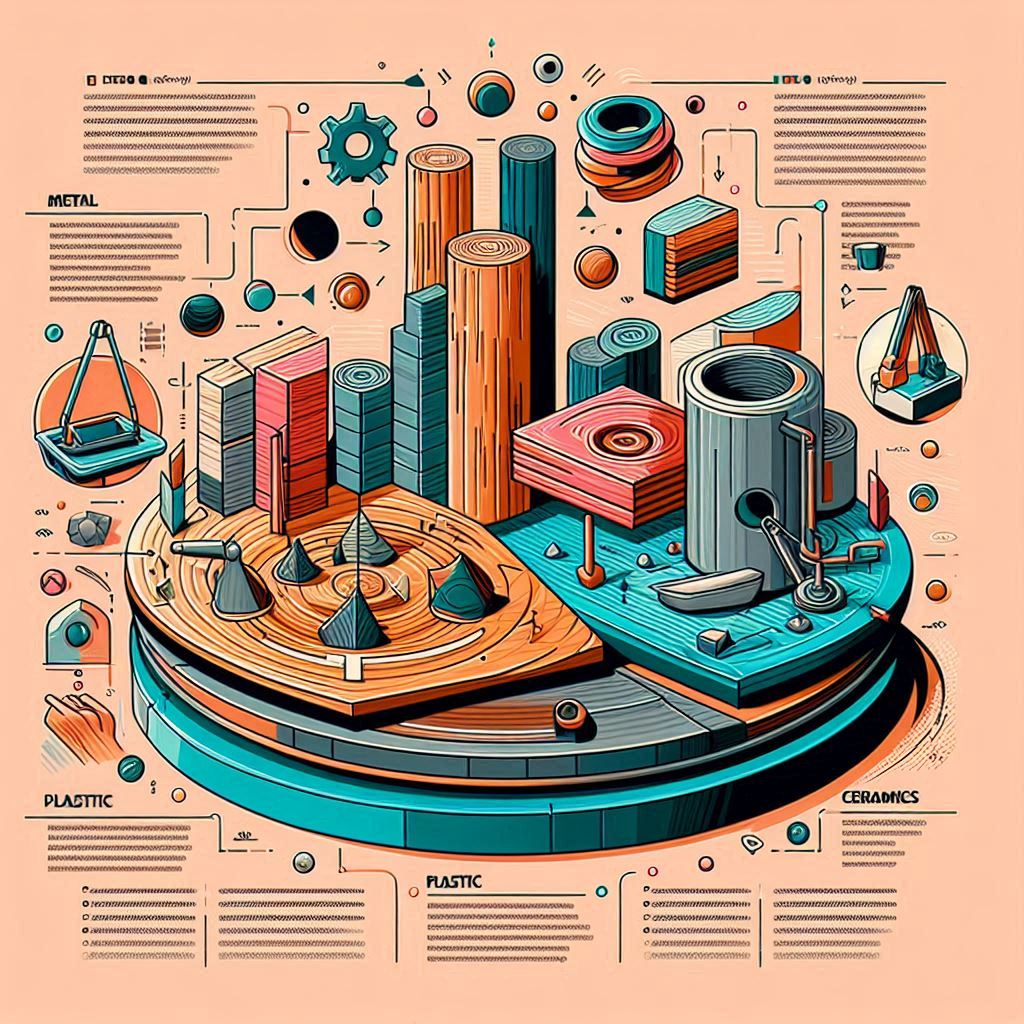 สมบัติของวัสดุ: ไม้ โลหะ พลาสติก เซรามิก และการเลือกใช้ในงานต่างๆ